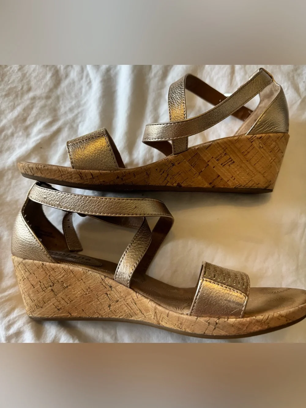 Montana Metallic Gold Strappy Studded Sandals for Women
